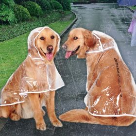 Raincoats for dogs;  raincoats;  large dog raincoat;  medium dogs;  large dogs;  puppies;  pet clothes - Big dog transparent raincoat (white edge) - 7