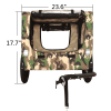Camouflage Foldable Bicycle Trailer Bike Trailer for Camping Pet Dog Cat Luggage Carry - as Pic