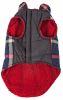 Pet Life 'Allegiance' Classical Plaided Insulated Dog Coat Jacket - Blue - Large