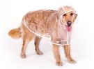 Raincoats for dogs;  raincoats;  large dog raincoat;  medium dogs;  large dogs;  puppies;  pet clothes - Big dog transparent raincoat (white edge) - 4