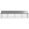 Outdoor Dog Kennel with Roof 236.2"x78.7"x59.1" - Silver
