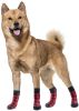 Chrismas Anti-Slip Dog Socks; Waterproof Paw Protectors with Reflective Straps Traction Control for Indoor & Outdoor Wear; 4pcs - Black dog claw - M(4