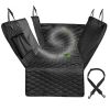 Active Pets Car Seat Cover for Dogs and cats; Standard Dog Seat Cover for Back Seat Use 100% Waterproof; Scratch Proof Pet Covers for Travel - black b
