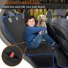 Car pet mat Scratch-proof wear-resistant pet cover dual-purpose rear seat cushion double Oxford car dog pad car pet pad - black - (54*57.8IN-137*147CM