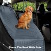 Active Pets Car Seat Cover for Dogs and cats; Standard Dog Seat Cover for Back Seat Use 100% Waterproof; Scratch Proof Pet Covers for Travel - black b
