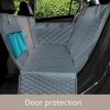 Active Pets Car Seat Cover for Dogs and cats; Standard Dog Seat Cover for Back Seat Use 100% Waterproof; Scratch Proof Pet Covers for Travel - black b